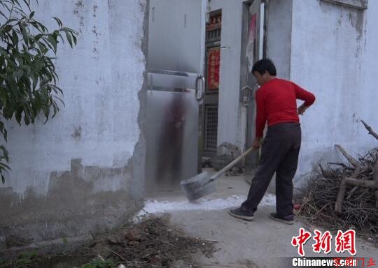 南京眼镜蛇幼蛇逃逸曝光40小时，当地居民家家户户石灰封门窗。　李珂摄