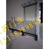 Shaoxing Keqiao customized installation automatic induction glass door with stainless steel frame